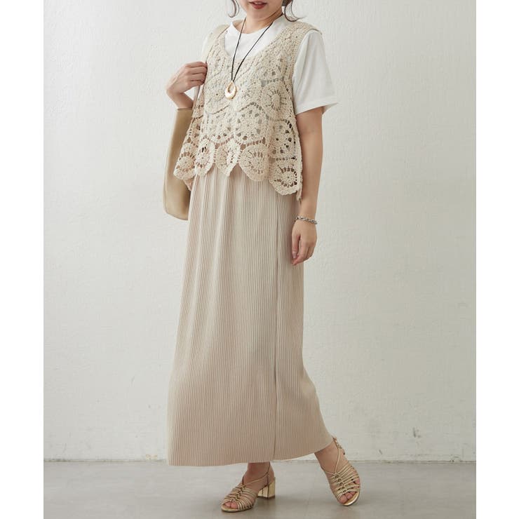 リブナロースカート | RMAF　NICE CLAUP / OLIVE des OLIVE | 詳細画像6 