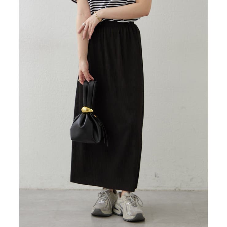 ブラック | リブナロースカート | RMAF　NICE CLAUP / OLIVE des OLIVE