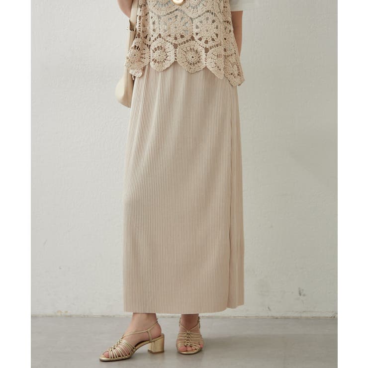 アイボリー | リブナロースカート | RMAF　NICE CLAUP / OLIVE des OLIVE