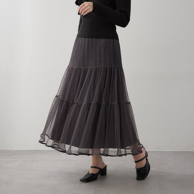 キラキラチュールスカート | RMAF　NICE CLAUP / OLIVE des OLIVE | 詳細画像2 