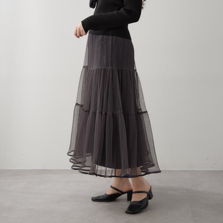 キラキラチュールスカート | RMAF　NICE CLAUP / OLIVE des OLIVE | 詳細画像31 