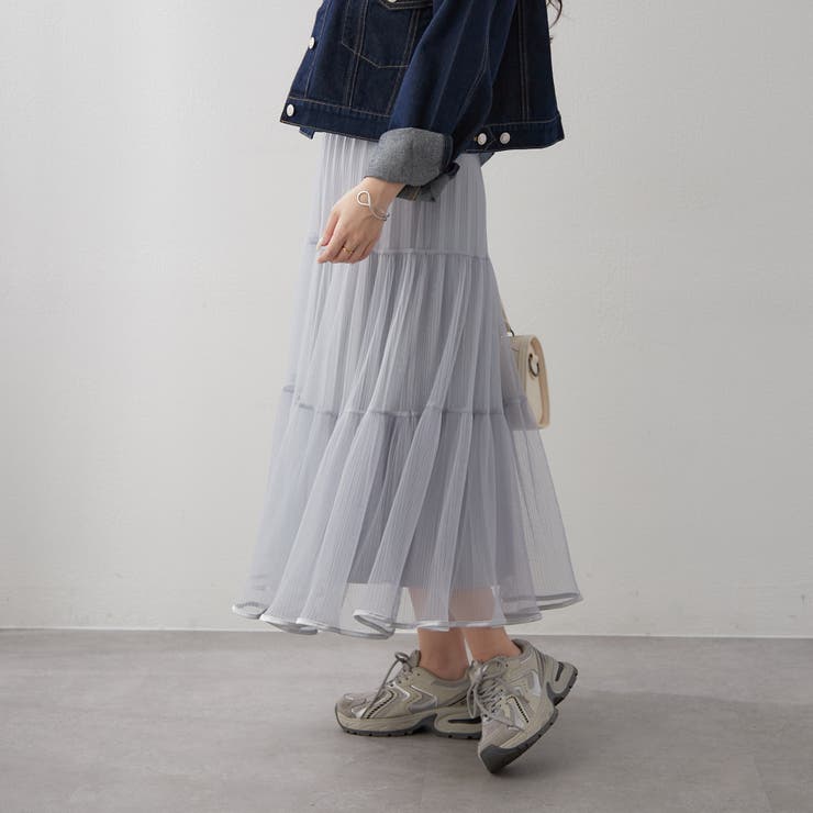 グレー | キラキラチュールスカート | RMAF　NICE CLAUP / OLIVE des OLIVE