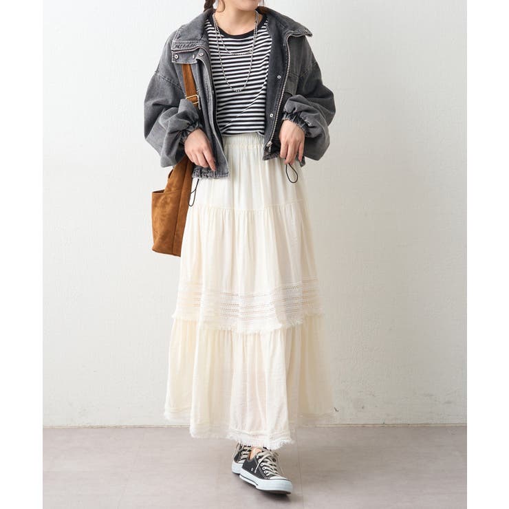 ティアードスカート | RMAF　NICE CLAUP / OLIVE des OLIVE | 詳細画像5 