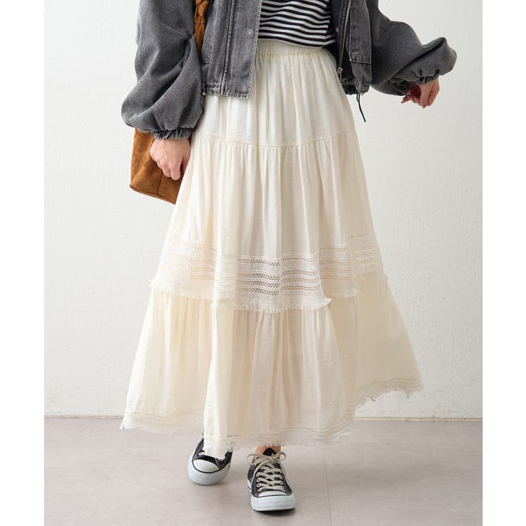 ナチュラル | ティアードスカート | RMAF　NICE CLAUP / OLIVE des OLIVE