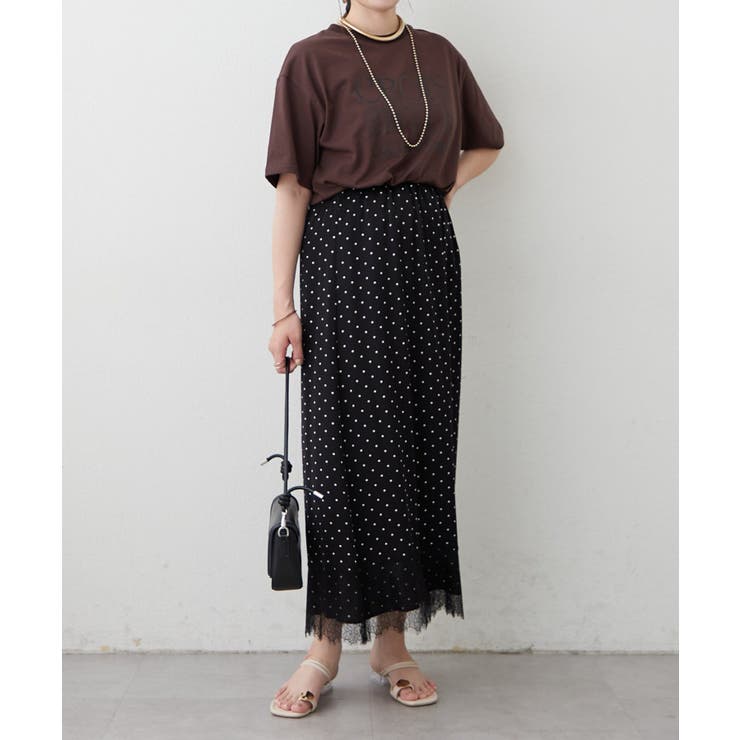 ドット裾レースナロースカート | RMAF　NICE CLAUP / OLIVE des OLIVE | 詳細画像10 