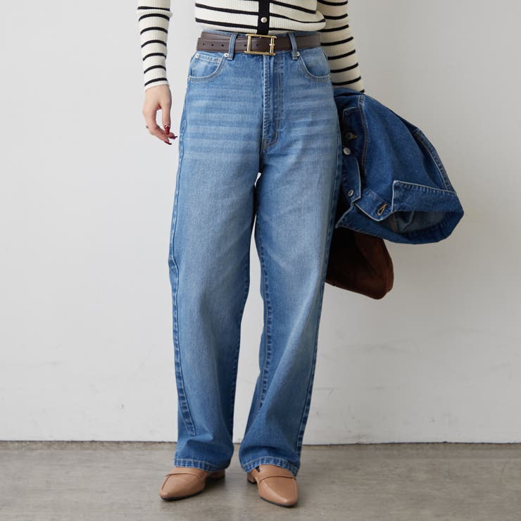 デニムストレートパンツ | RMAF　NICE CLAUP / OLIVE des OLIVE | 詳細画像1 