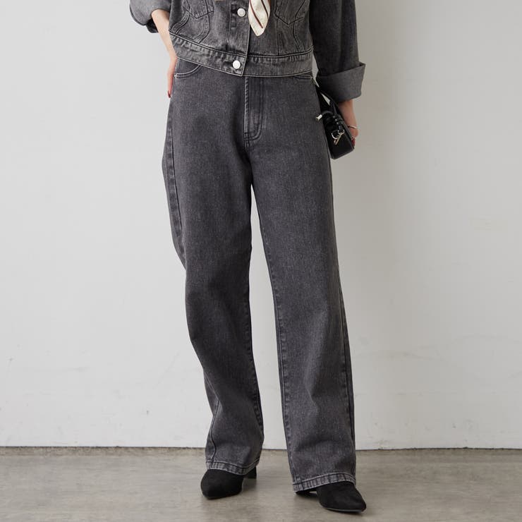 デニムストレートパンツ | RMAF　NICE CLAUP / OLIVE des OLIVE | 詳細画像12 