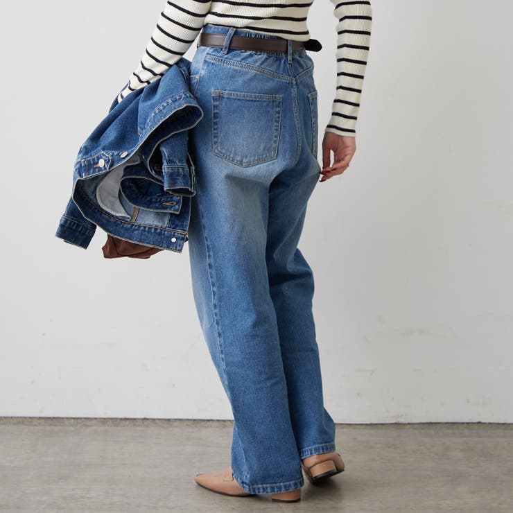 デニムストレートパンツ | RMAF　NICE CLAUP / OLIVE des OLIVE | 詳細画像3 