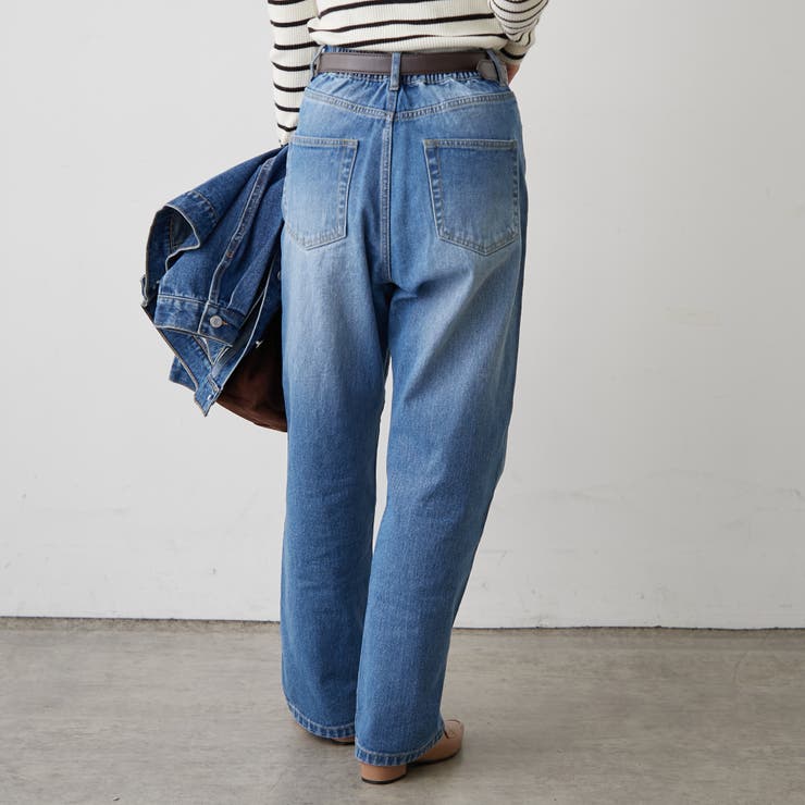 デニムストレートパンツ | RMAF　NICE CLAUP / OLIVE des OLIVE | 詳細画像4 