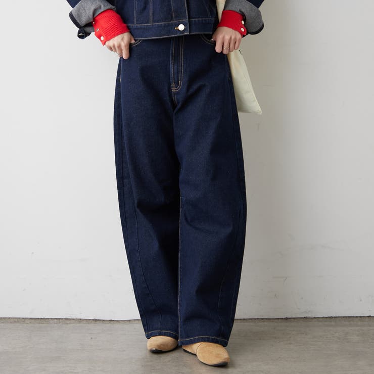 デニムカーブラインパンツ | RMAF　NICE CLAUP / OLIVE des OLIVE | 詳細画像2 