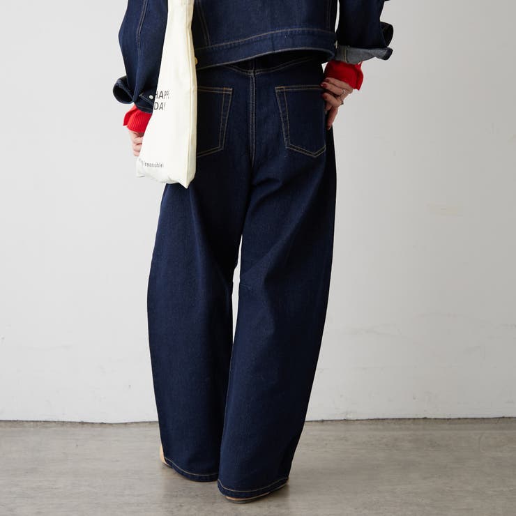 デニムカーブラインパンツ | RMAF　NICE CLAUP / OLIVE des OLIVE | 詳細画像4 