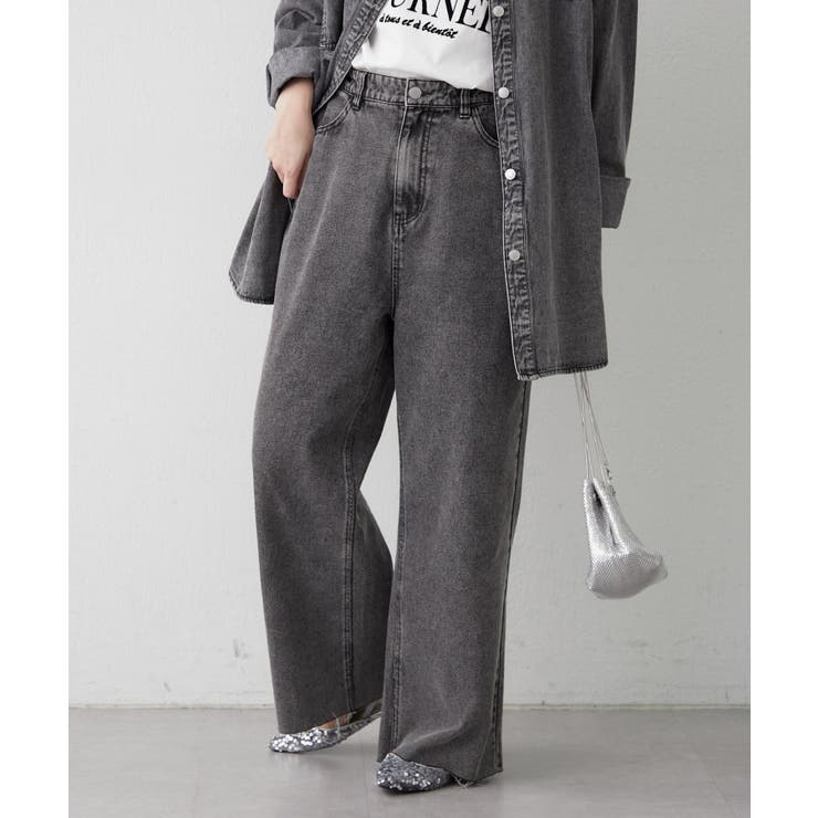 デニムリメイクライクワイドパンツ | RMAF　NICE CLAUP / OLIVE des OLIVE | 詳細画像13 