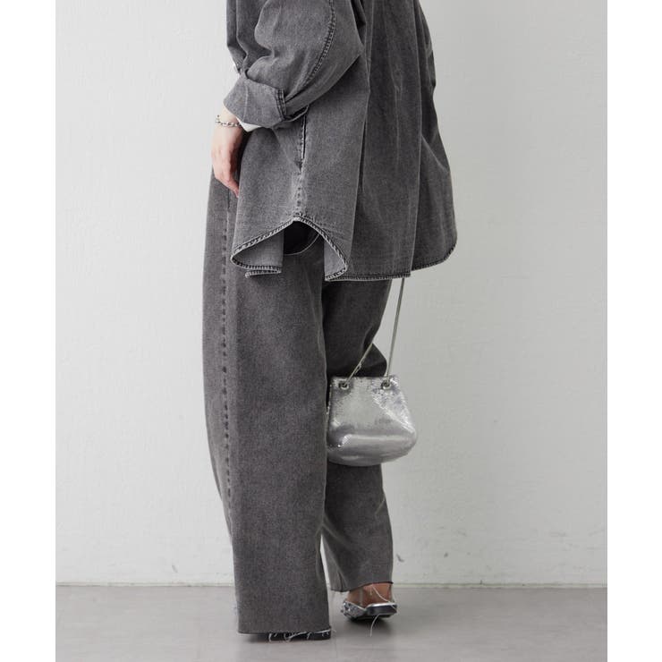 デニムリメイクライクワイドパンツ | RMAF　NICE CLAUP / OLIVE des OLIVE | 詳細画像14 