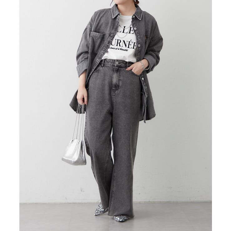 デニムリメイクライクワイドパンツ | RMAF　NICE CLAUP / OLIVE des OLIVE | 詳細画像15 