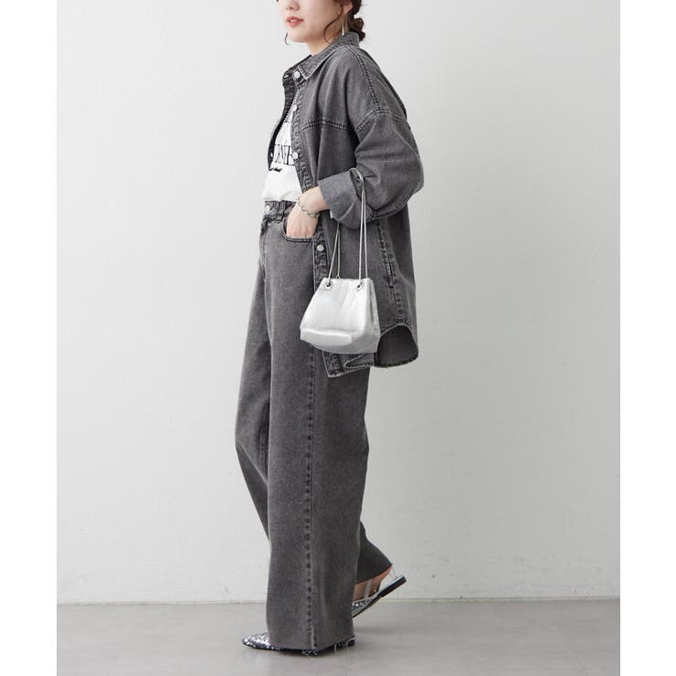 デニムリメイクライクワイドパンツ | RMAF　NICE CLAUP / OLIVE des OLIVE | 詳細画像16 