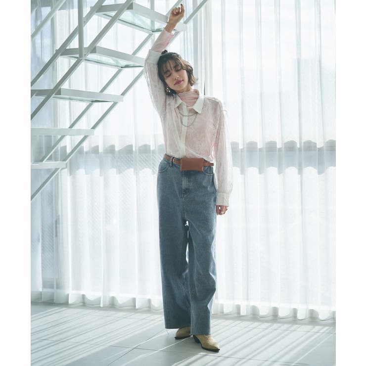 デニムリメイクライクワイドパンツ | RMAF　NICE CLAUP / OLIVE des OLIVE | 詳細画像3 