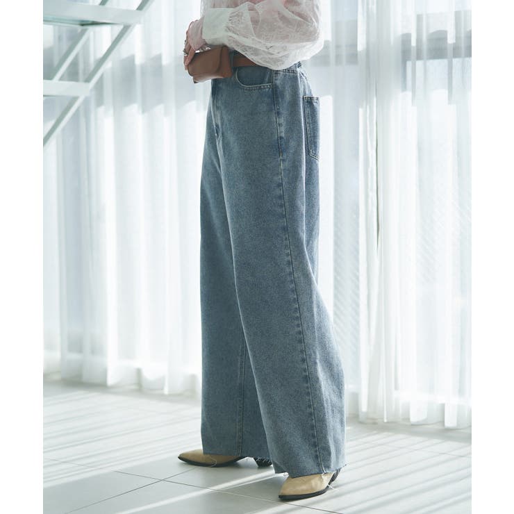 デニムリメイクライクワイドパンツ | RMAF　NICE CLAUP / OLIVE des OLIVE | 詳細画像5 