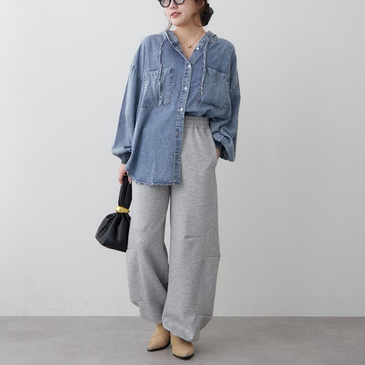 リラックスカーブパンツ | RMAF　NICE CLAUP / OLIVE des OLIVE | 詳細画像9 