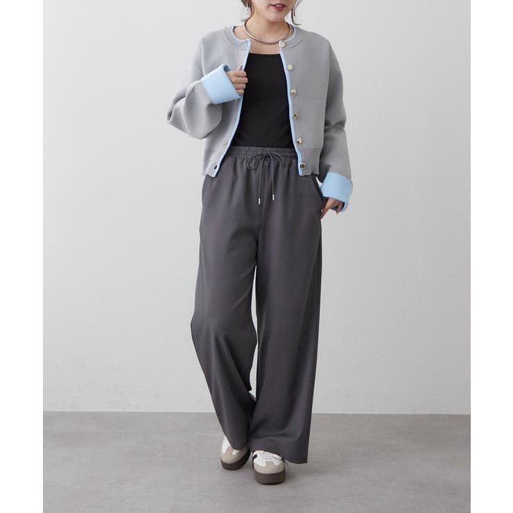 リラックスワイドパンツ | RMAF　NICE CLAUP / OLIVE des OLIVE | 詳細画像7 