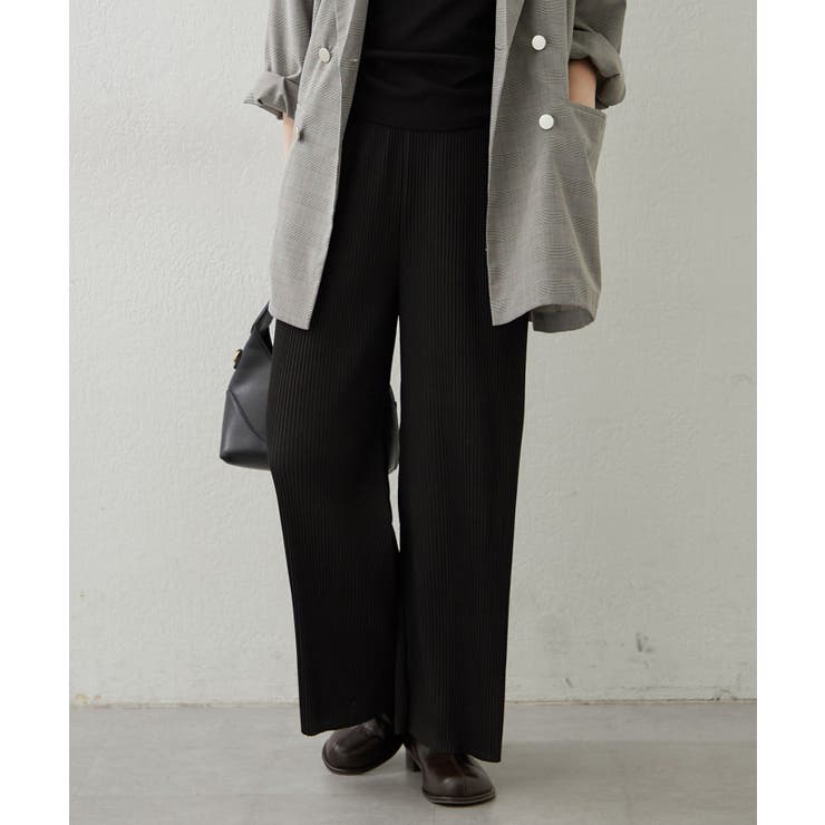 ブラック | リブイージーリラックスパンツ | RMAF　NICE CLAUP / OLIVE des OLIVE