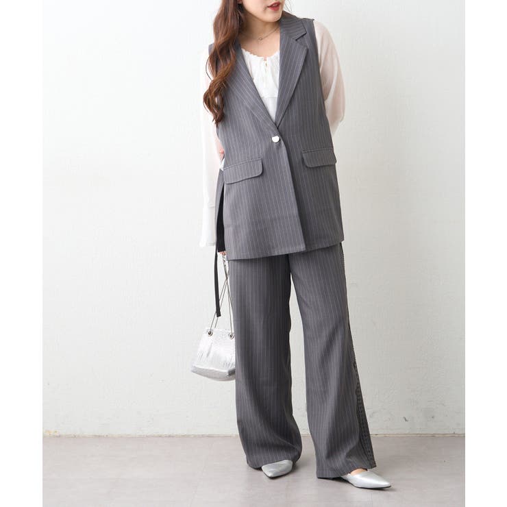 サイドレース イージーパンツ | RMAF　NICE CLAUP / OLIVE des OLIVE | 詳細画像8 