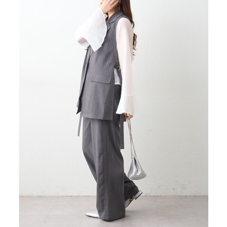 サイドレース イージーパンツ | RMAF　NICE CLAUP / OLIVE des OLIVE | 詳細画像9 