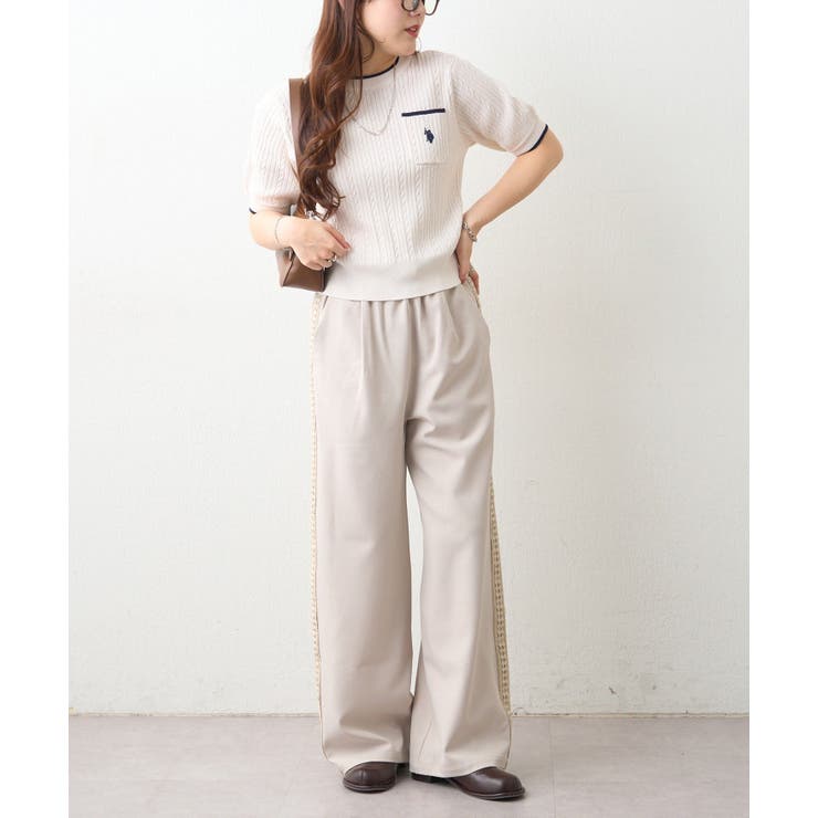 サイドレース イージーパンツ | RMAF　NICE CLAUP / OLIVE des OLIVE | 詳細画像15 