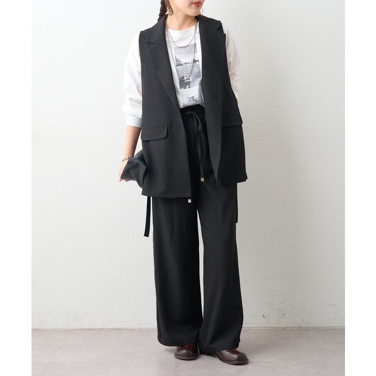 サイドレース イージーパンツ | RMAF　NICE CLAUP / OLIVE des OLIVE | 詳細画像19 