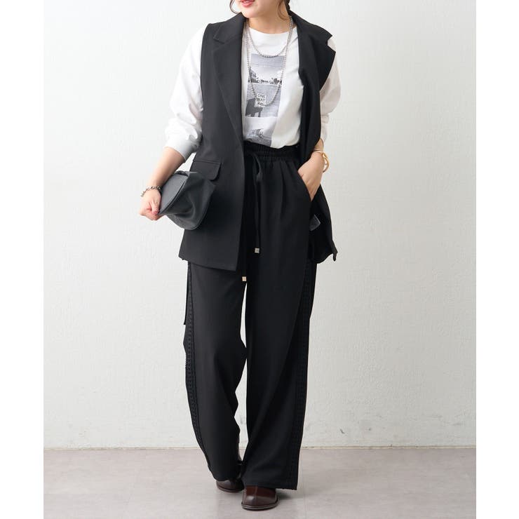 サイドレース イージーパンツ | RMAF　NICE CLAUP / OLIVE des OLIVE | 詳細画像20 