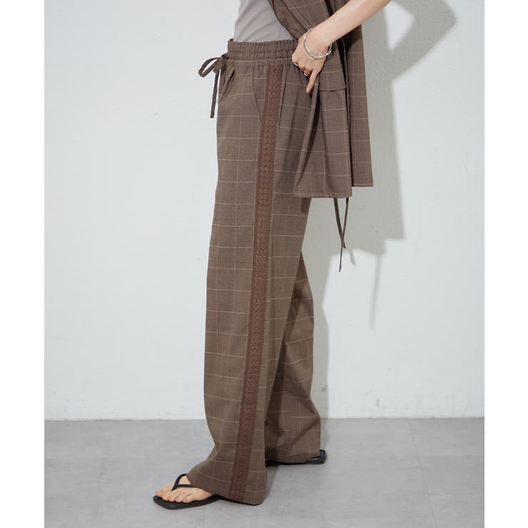 サイドレース イージーパンツ | RMAF　NICE CLAUP / OLIVE des OLIVE | 詳細画像25 
