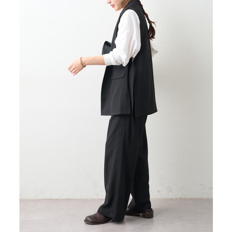 サイドレース イージーパンツ | RMAF　NICE CLAUP / OLIVE des OLIVE | 詳細画像21 