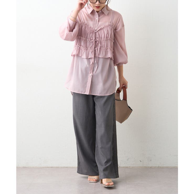 サイドレース イージーパンツ | RMAF　NICE CLAUP / OLIVE des OLIVE | 詳細画像5 