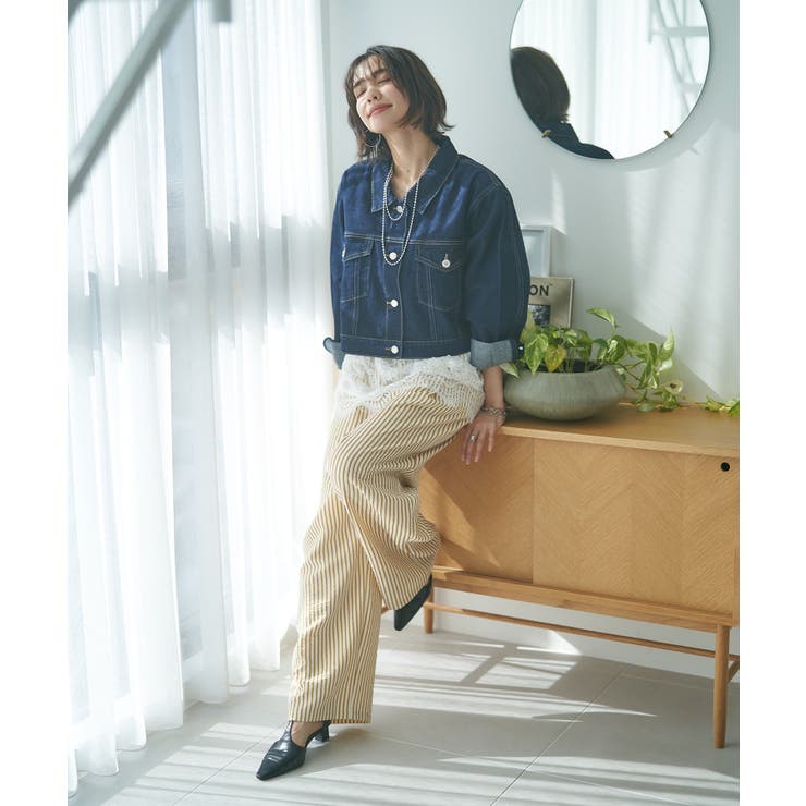 ストライプイージーパンツ | RMAF　NICE CLAUP / OLIVE des OLIVE | 詳細画像23 