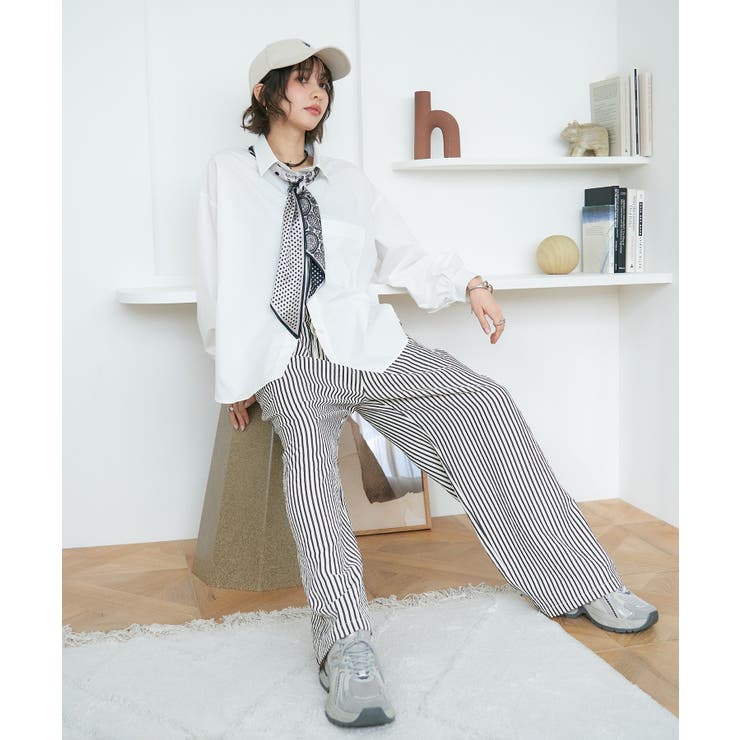 ストライプイージーパンツ | RMAF　NICE CLAUP / OLIVE des OLIVE | 詳細画像40 