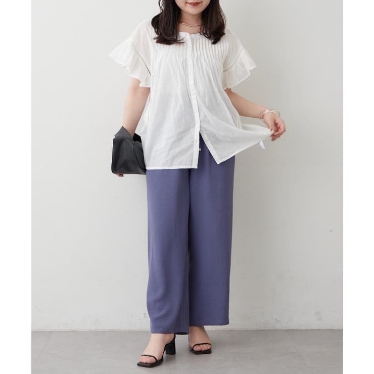 ゆったりらくちん リラックスワイドパンツ | RMAF　NICE CLAUP / OLIVE des OLIVE | 詳細画像36 