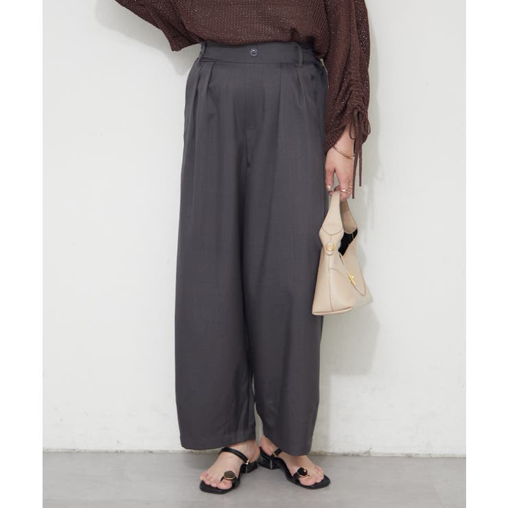 チャコール | バレルレッグパンツ | RMAF　NICE CLAUP / OLIVE des OLIVE
