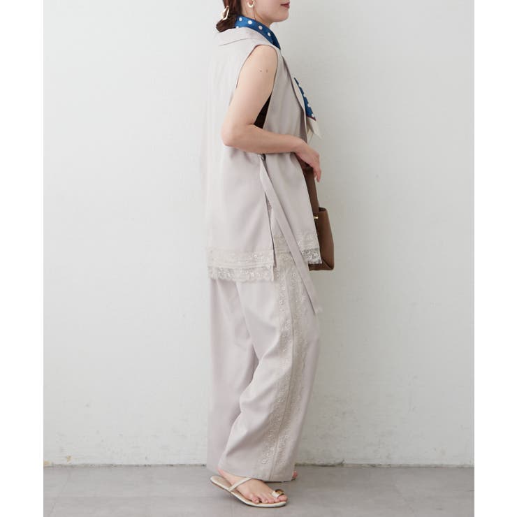 【セットアップ対応】サイドレースパンツ | RMAF　NICE CLAUP / OLIVE des OLIVE | 詳細画像7 