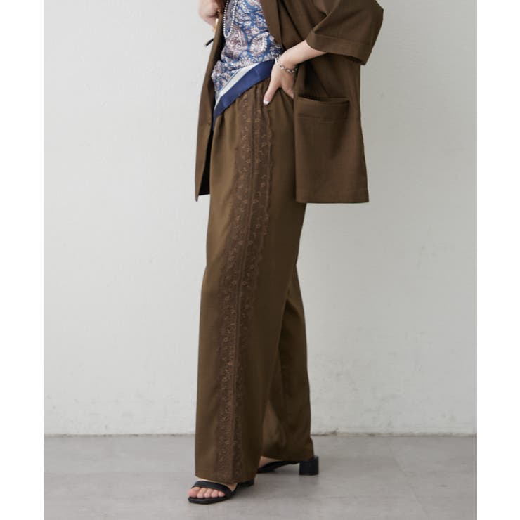 【セットアップ対応】サイドレースパンツ | RMAF　NICE CLAUP / OLIVE des OLIVE | 詳細画像10 