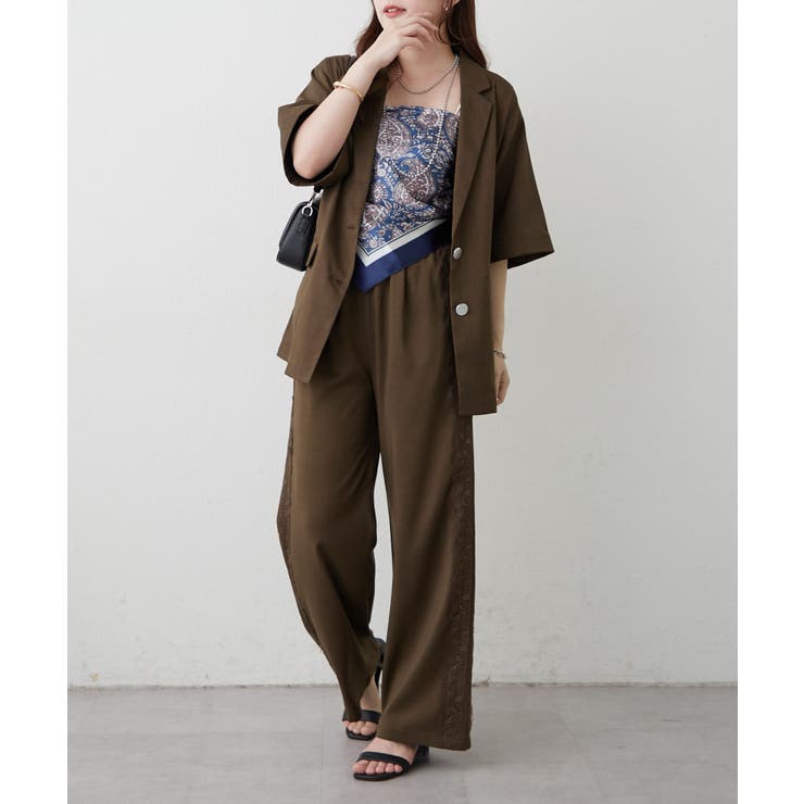 【セットアップ対応】サイドレースパンツ | RMAF　NICE CLAUP / OLIVE des OLIVE | 詳細画像13 