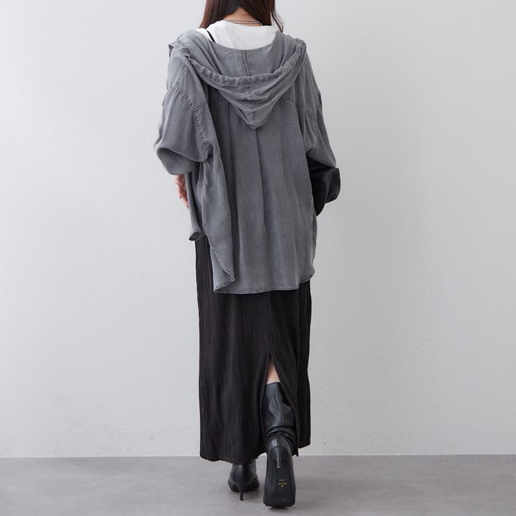 デニムパーカーシャツ | RMAF　NICE CLAUP / OLIVE des OLIVE | 詳細画像9 