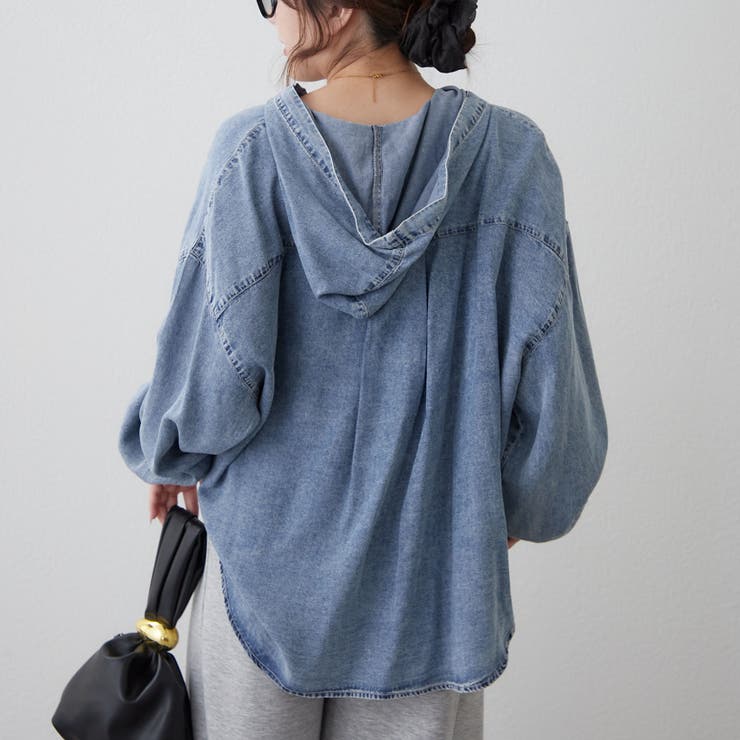 デニムパーカーシャツ | RMAF　NICE CLAUP / OLIVE des OLIVE | 詳細画像15 