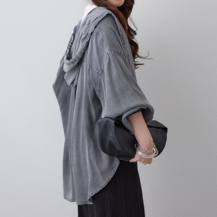 デニムパーカーシャツ | RMAF　NICE CLAUP / OLIVE des OLIVE | 詳細画像5 