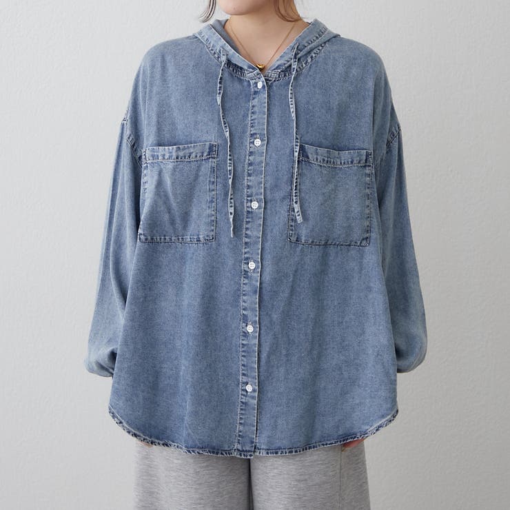 デニムパーカーシャツ | RMAF　NICE CLAUP / OLIVE des OLIVE | 詳細画像24 