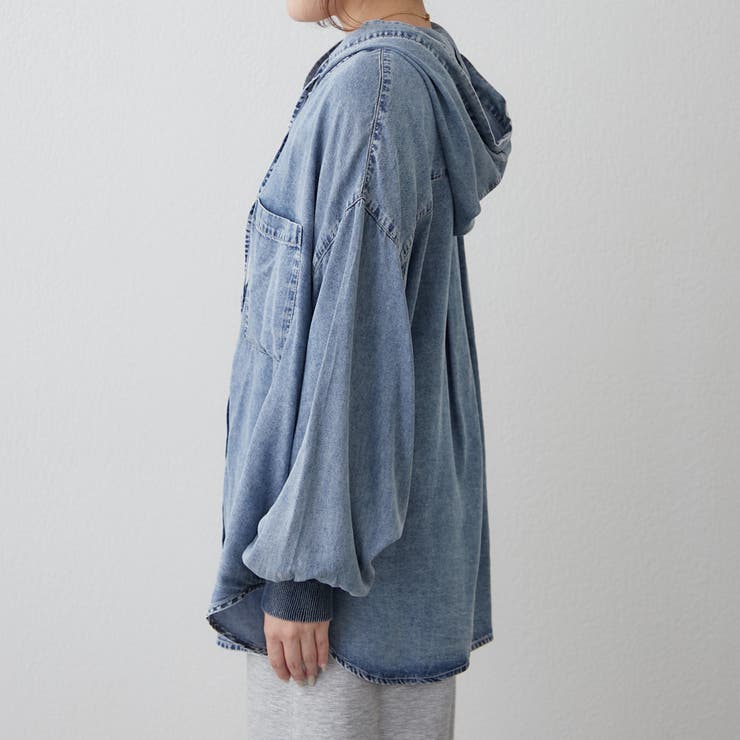 デニムパーカーシャツ | RMAF　NICE CLAUP / OLIVE des OLIVE | 詳細画像25 