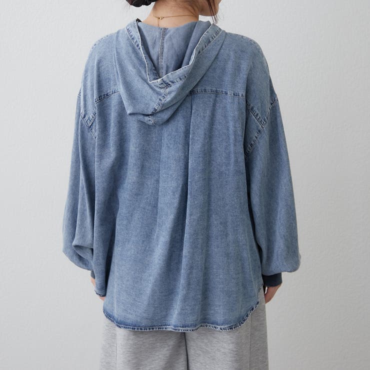 デニムパーカーシャツ | RMAF　NICE CLAUP / OLIVE des OLIVE | 詳細画像26 