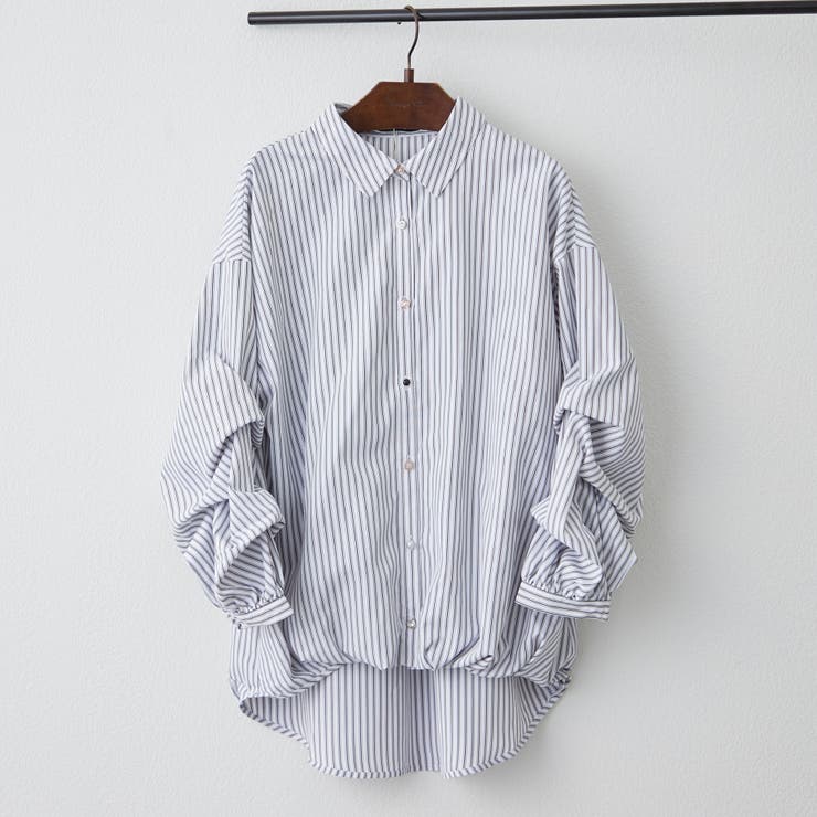 ホワイト | 段々袖タケノコタックブラウス | RMAF　NICE CLAUP / OLIVE des OLIVE