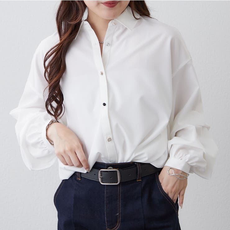 段々袖タケノコタックブラウス | RMAF　NICE CLAUP / OLIVE des OLIVE | 詳細画像3 