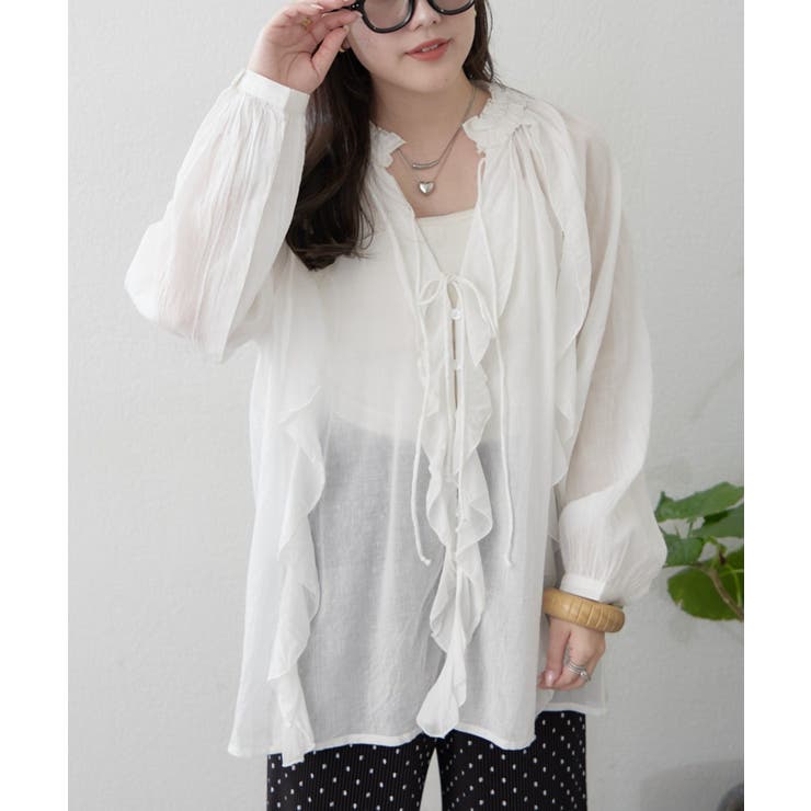 フリルブラウス | RMAF　NICE CLAUP / OLIVE des OLIVE | 詳細画像2 