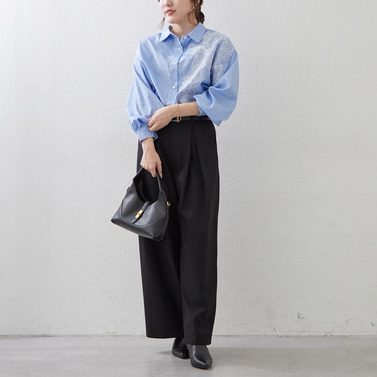 レース切替シャツ | RMAF　NICE CLAUP / OLIVE des OLIVE | 詳細画像8 