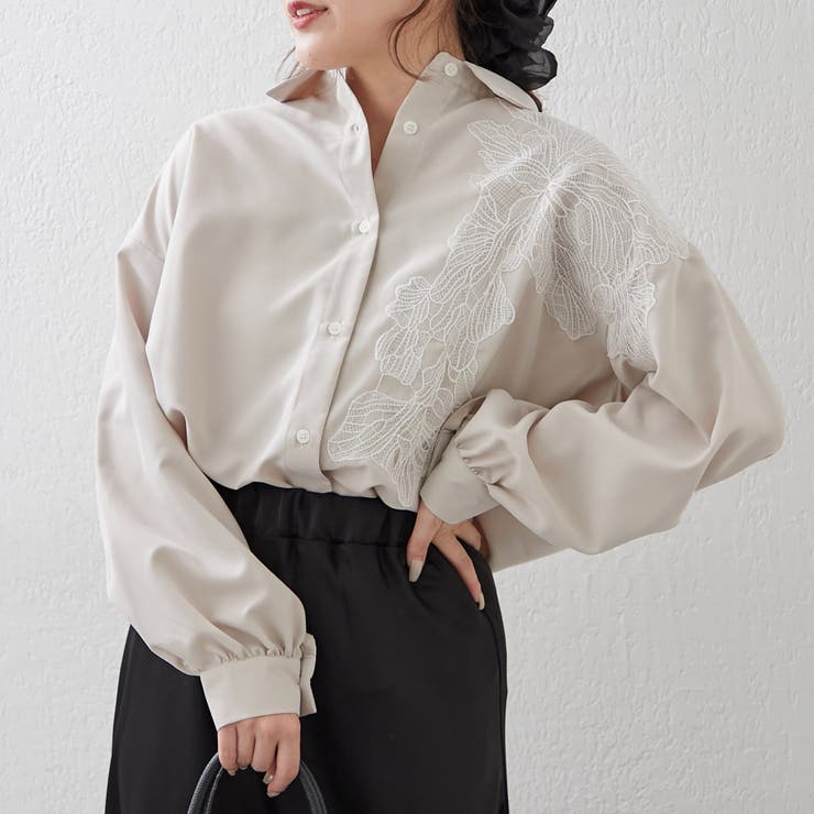 レース切替シャツ | RMAF　NICE CLAUP / OLIVE des OLIVE | 詳細画像20 